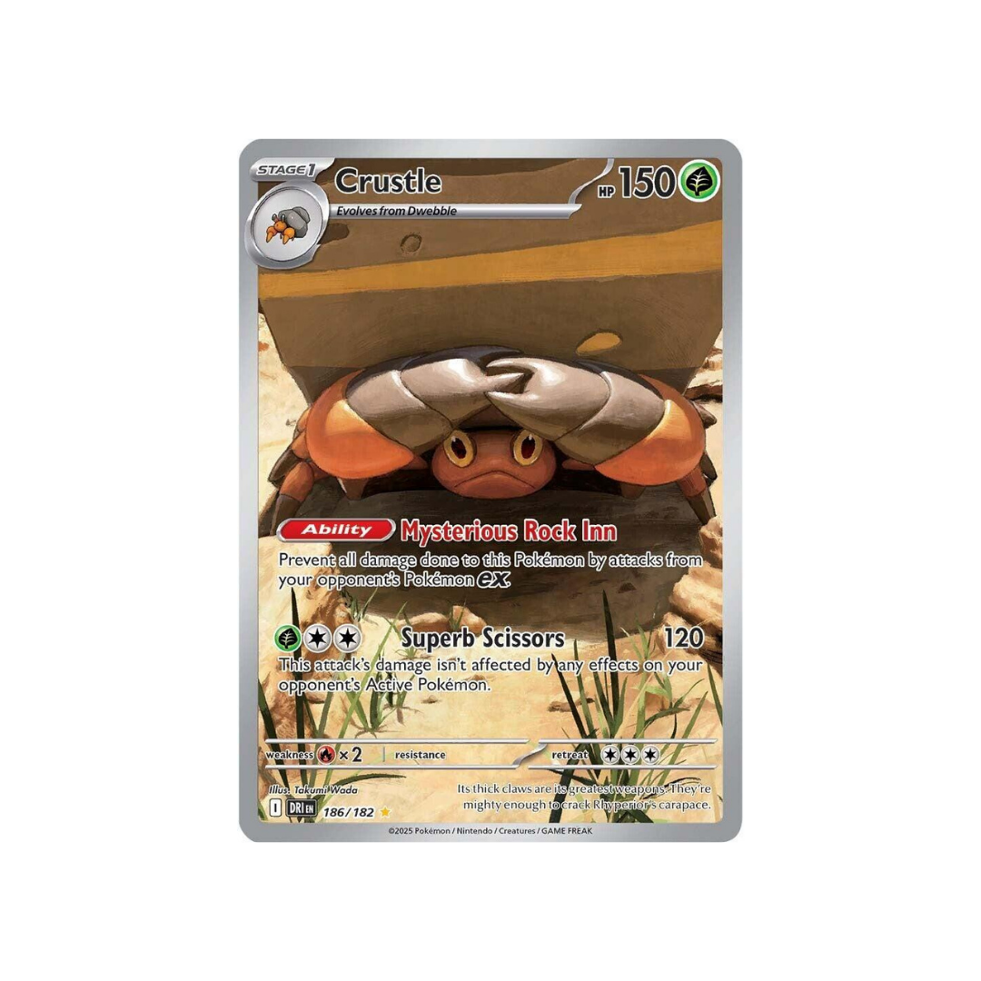 Crustle Illustration Rare 186/182 English Pokémon TCG Single Near Mint