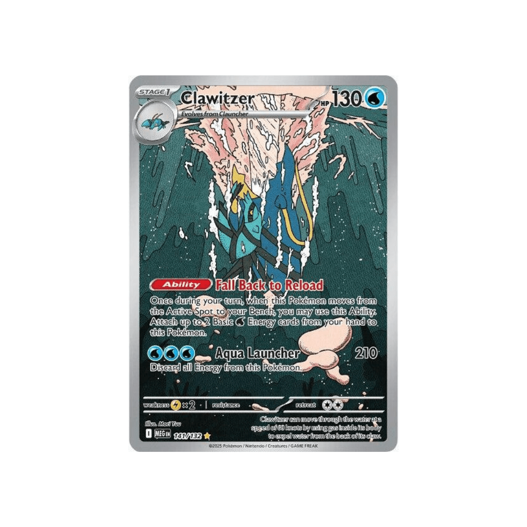 Clawitzer Illustration Rare 141/132 English Pokémon TCG Single Near Mint
