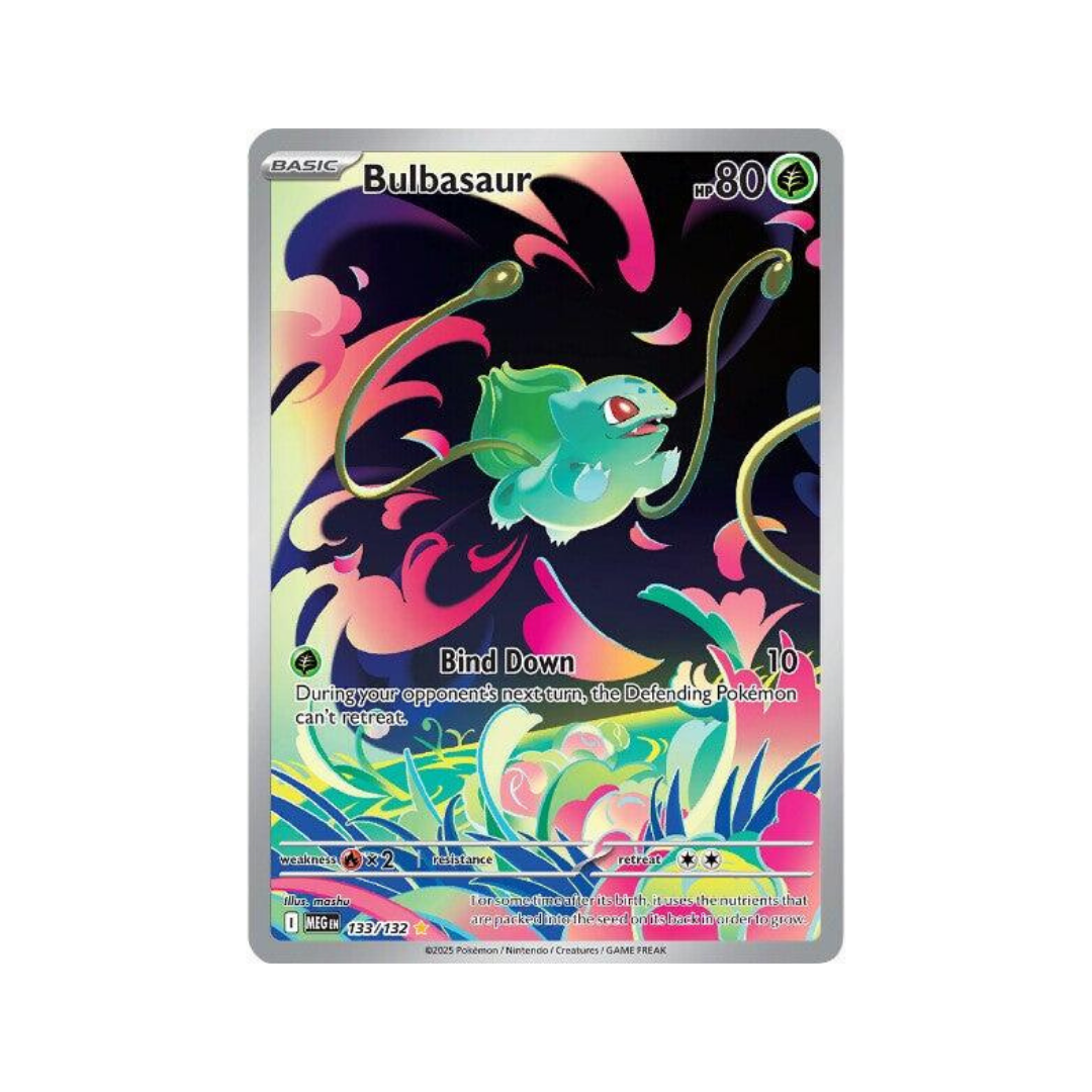 Bulbasaur Illustration Rare 133/132 English Pokémon TCG Single Near Mint
