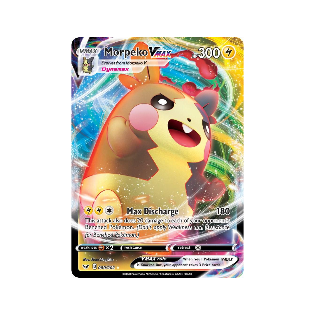 Morpeko VMAX 80/202 English Pokémon TCG Single Near Mint