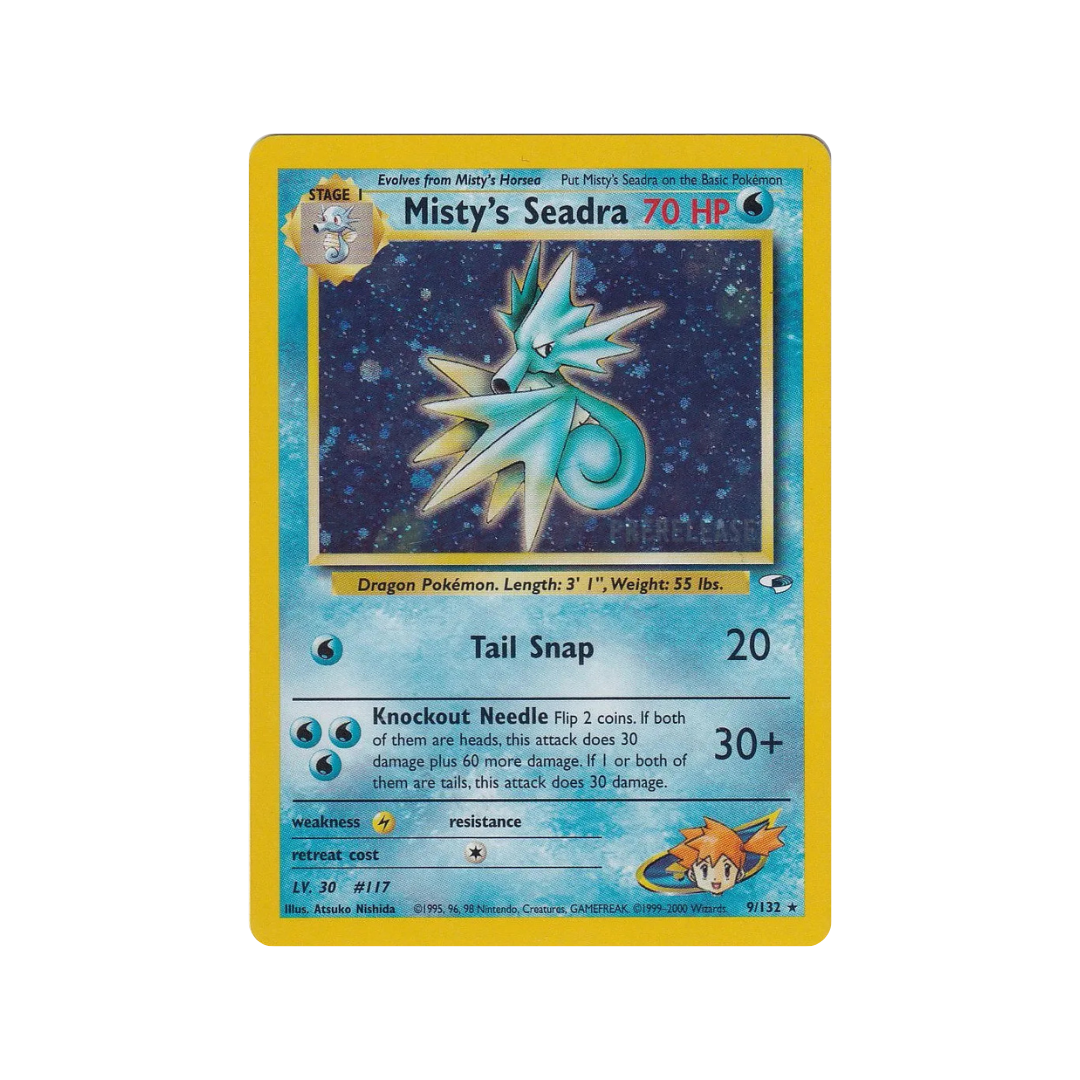 Misty's Seadra Pre-Release 9/132 Pokémon Gym Heroes