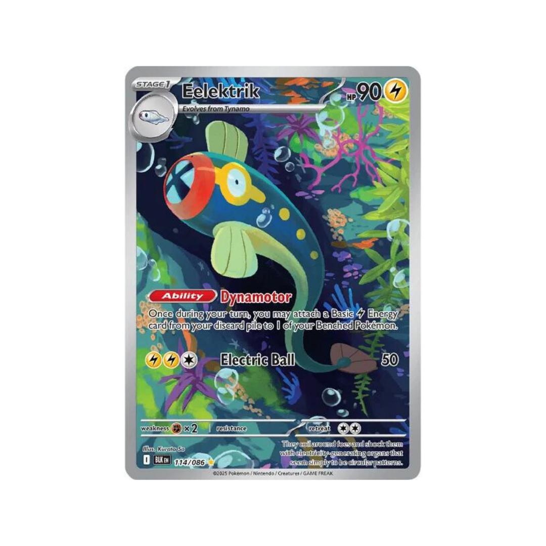 Eelektrik Illustration Rare 114/86 English Pokémon TCG Single Near Mint