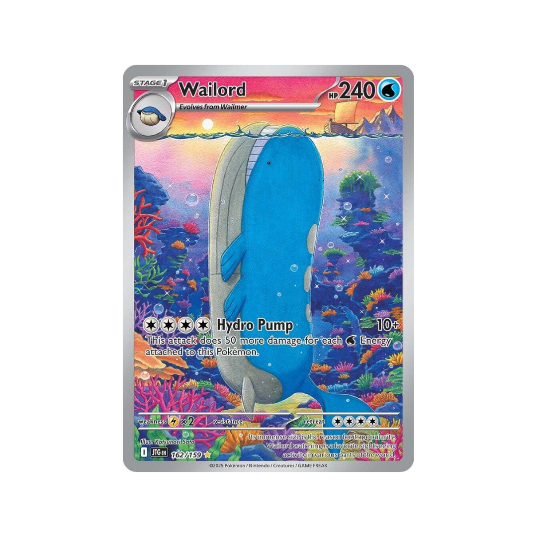 Wailord Illustration Rare 162/159 English Pokémon TCG Single Near Mint