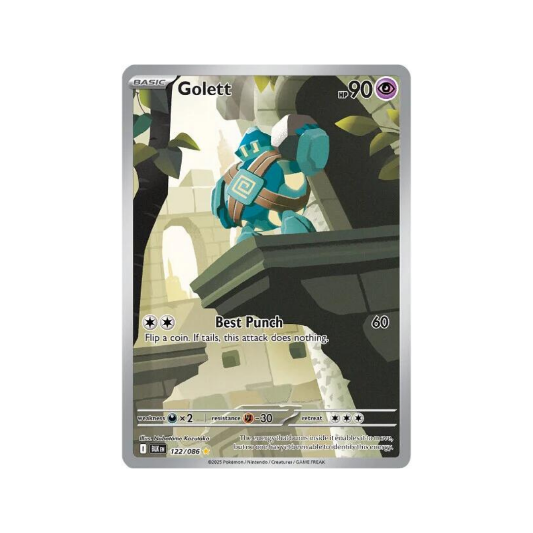 Golett Illustration Rare 122/86 English Pokémon TCG Single Near Mint