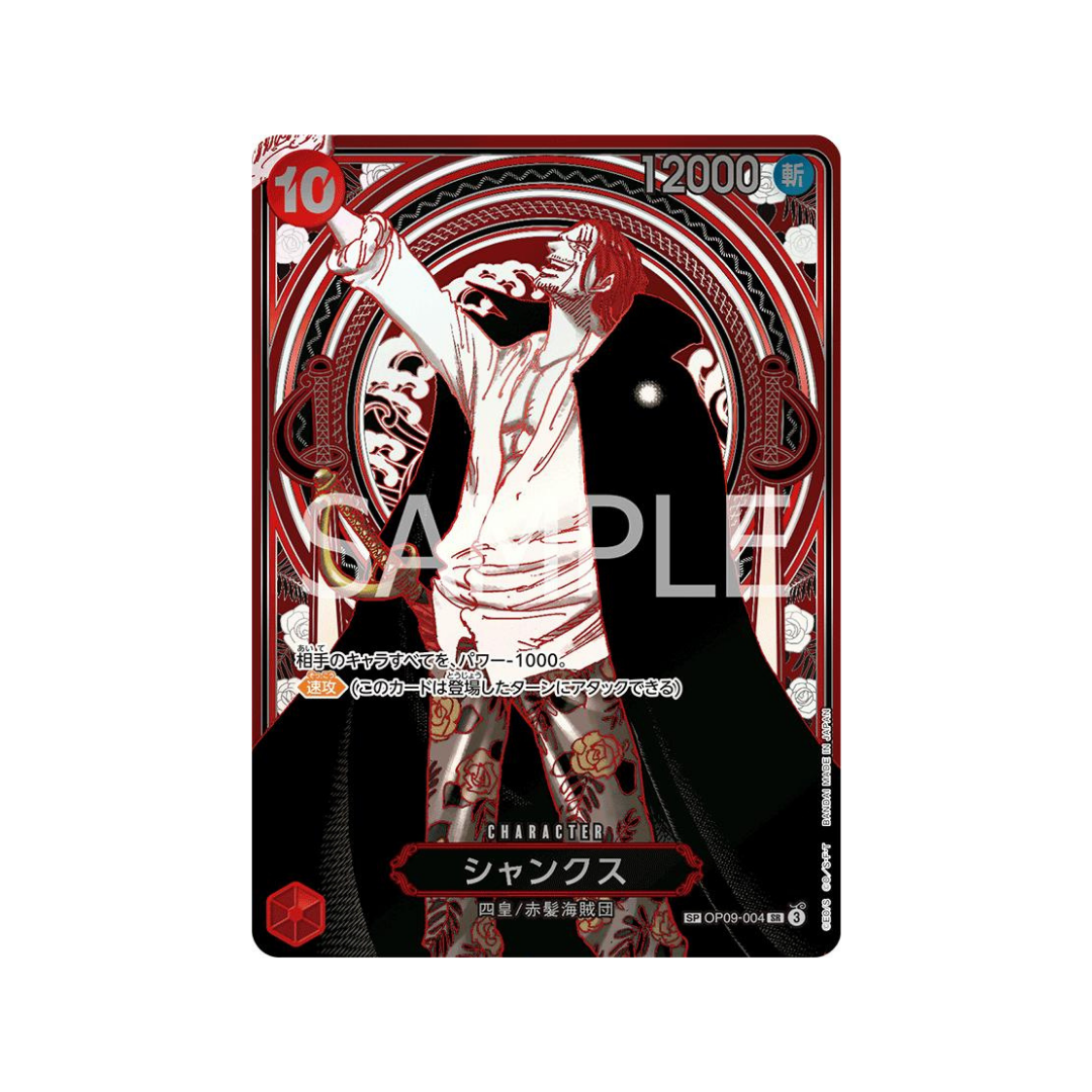 Shanks Alternate Art OP09-004 One Piece TCG Single