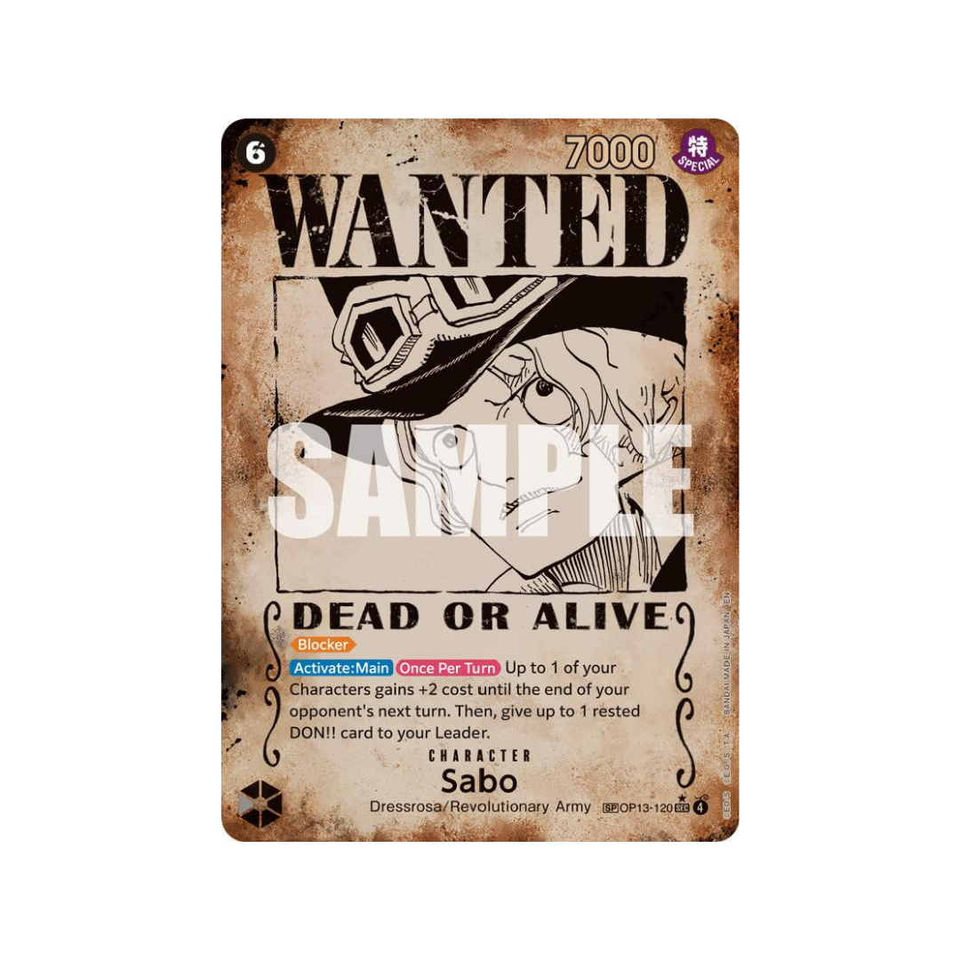 Sabo Wanted Poster SP OP13-120 One Piece TCG Single