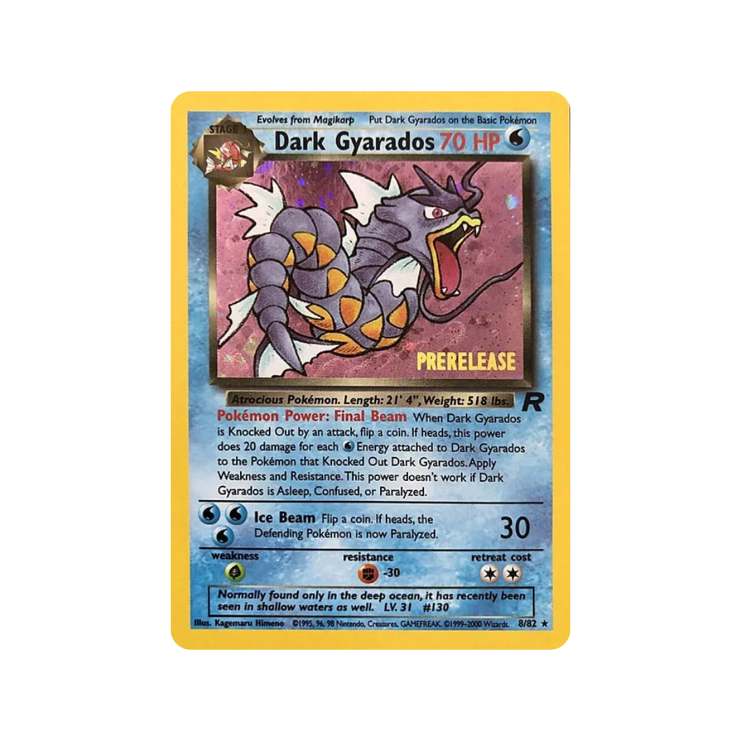 Dark Gyarados (Prerelease) 8/82 - kit TCG