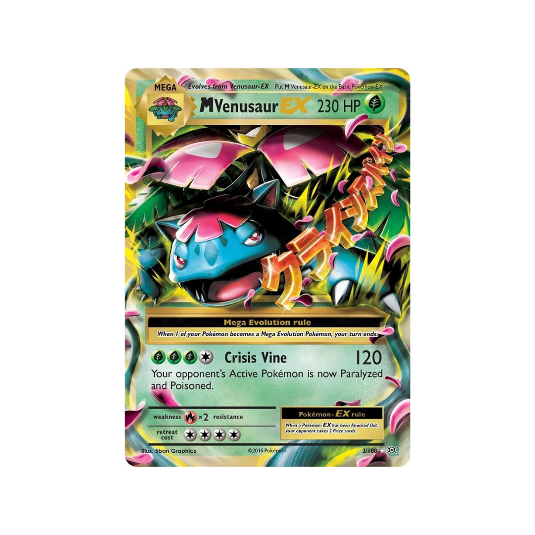 M Venusaur EX 2/108 Pokemon Evolutions - kit TCG