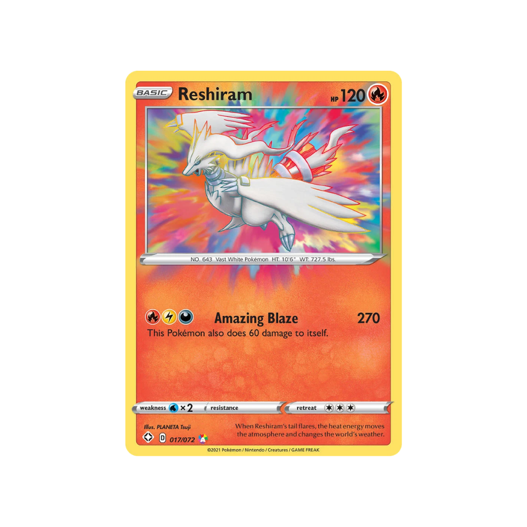 Reshiram (Amazing Rare) 17/72 Shining Fates - kit TCG