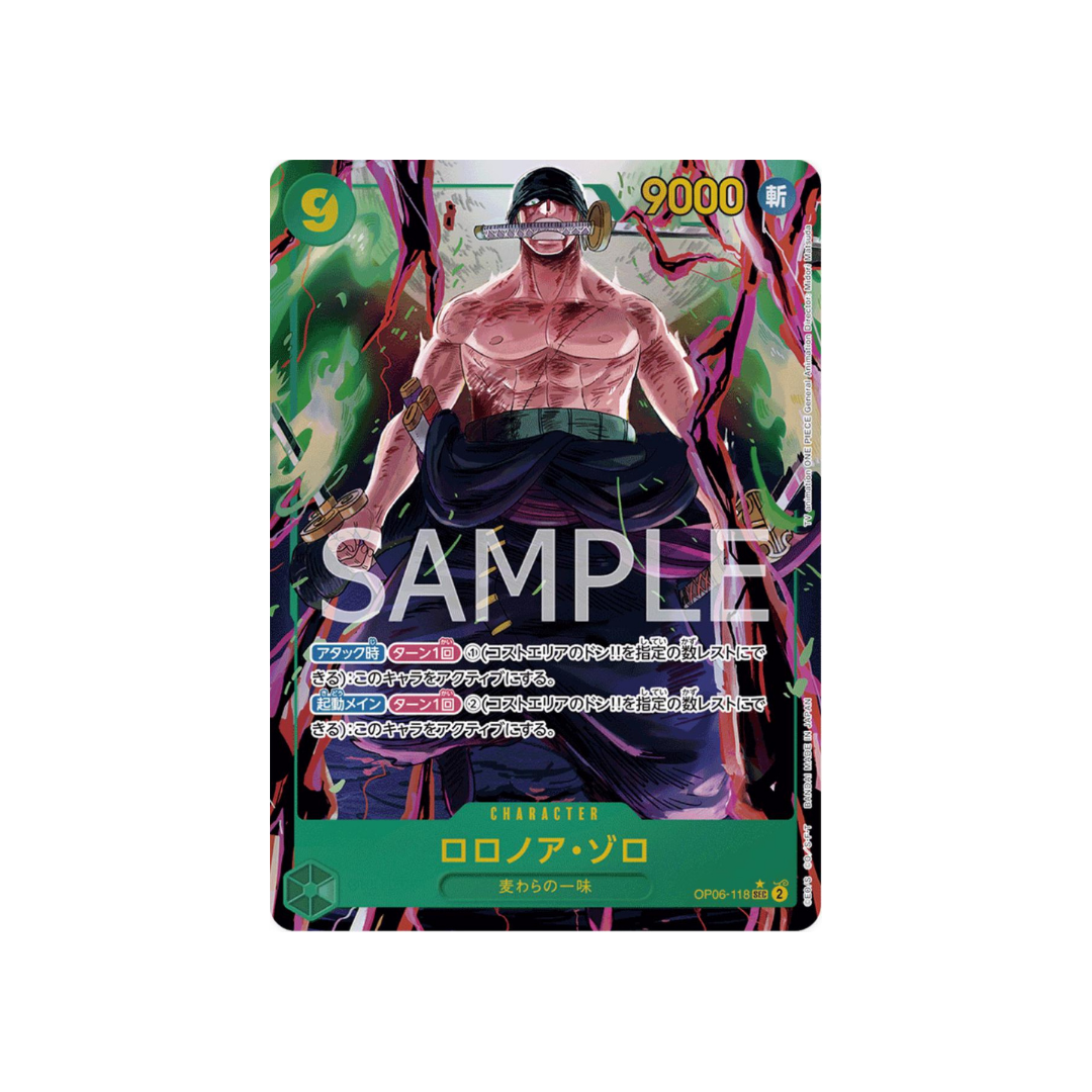 Roronoa Zoro (Alternate Art) OP06-118 - kit TCG