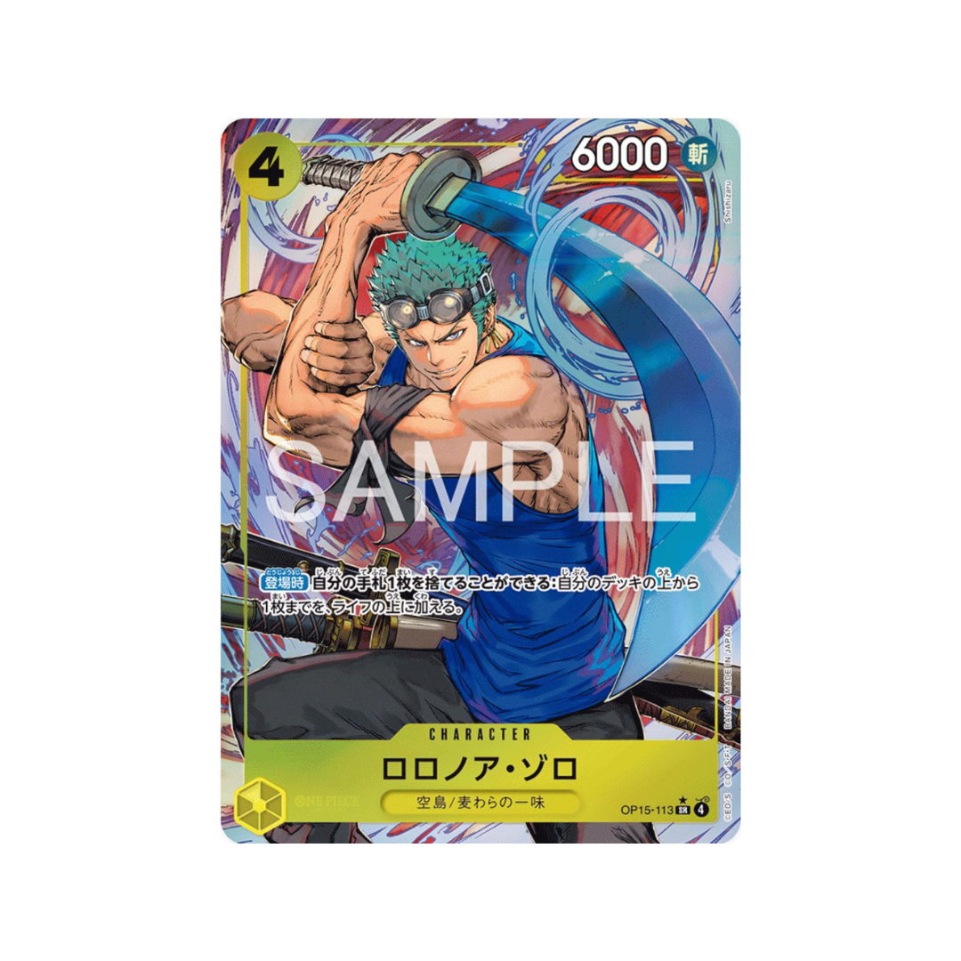Roronoa Zoro (Alternate Art) OP15-113 - kit TCG