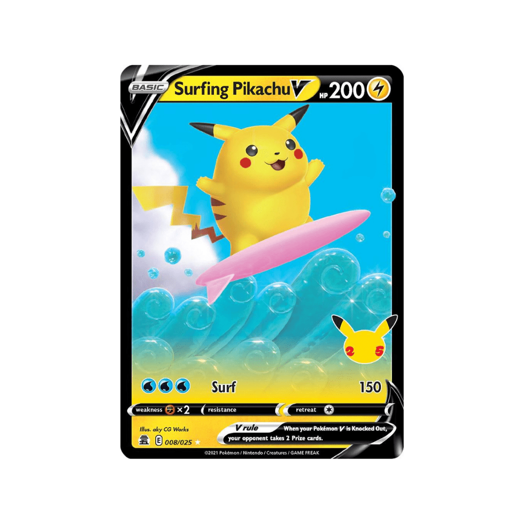 Surfing Pikachu V 008/025 - kit TCG